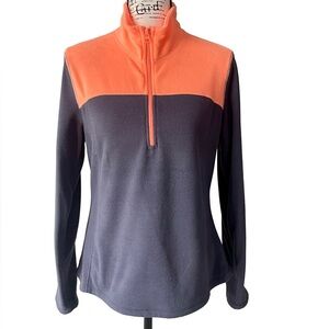 Old Navy Coral/Periwinkle Fleece Pullover – Women’s Medium 💕💙